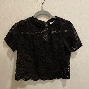 Re: Named Black Lace Top